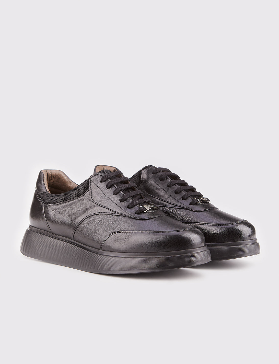 Cabani 544M1584 Erkek %100 Hakiki Deri Sneaker Ayakkabı Siyah