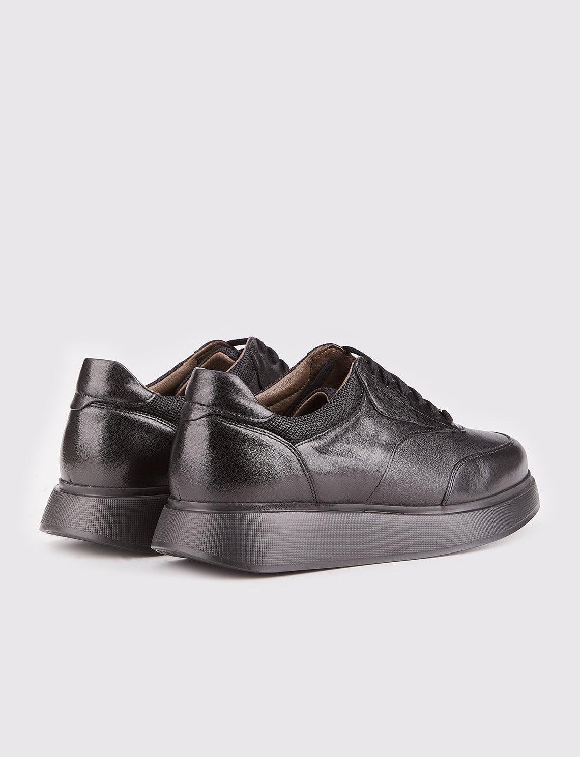 Cabani 544M1584 Erkek %100 Hakiki Deri Sneaker Ayakkabı Siyah