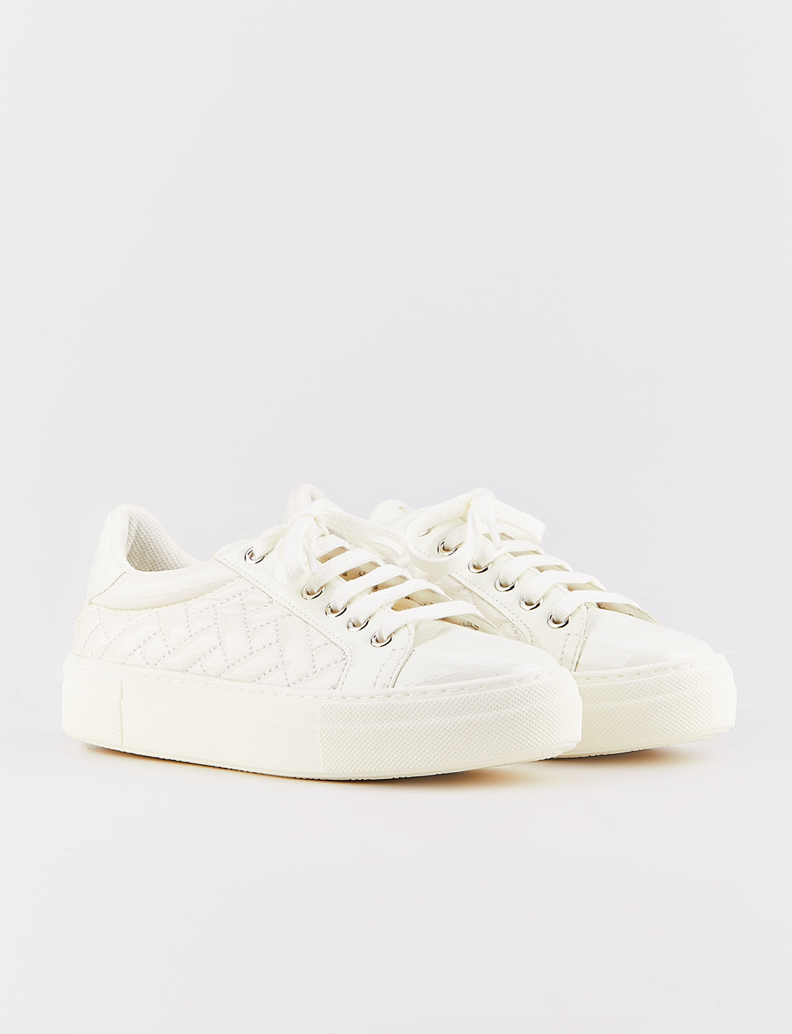 Women White Low Top Sneakers