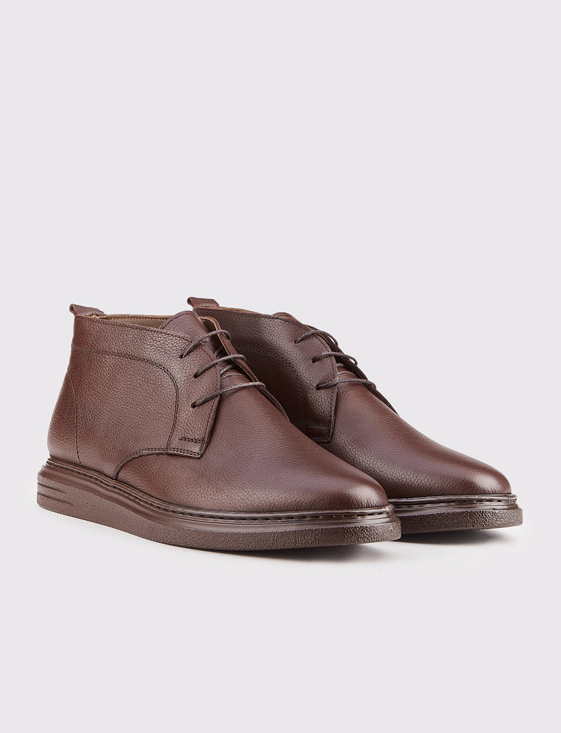 Cabani 392 Erkek %100 Hakiki Deri Günlük Bot Kahverengi