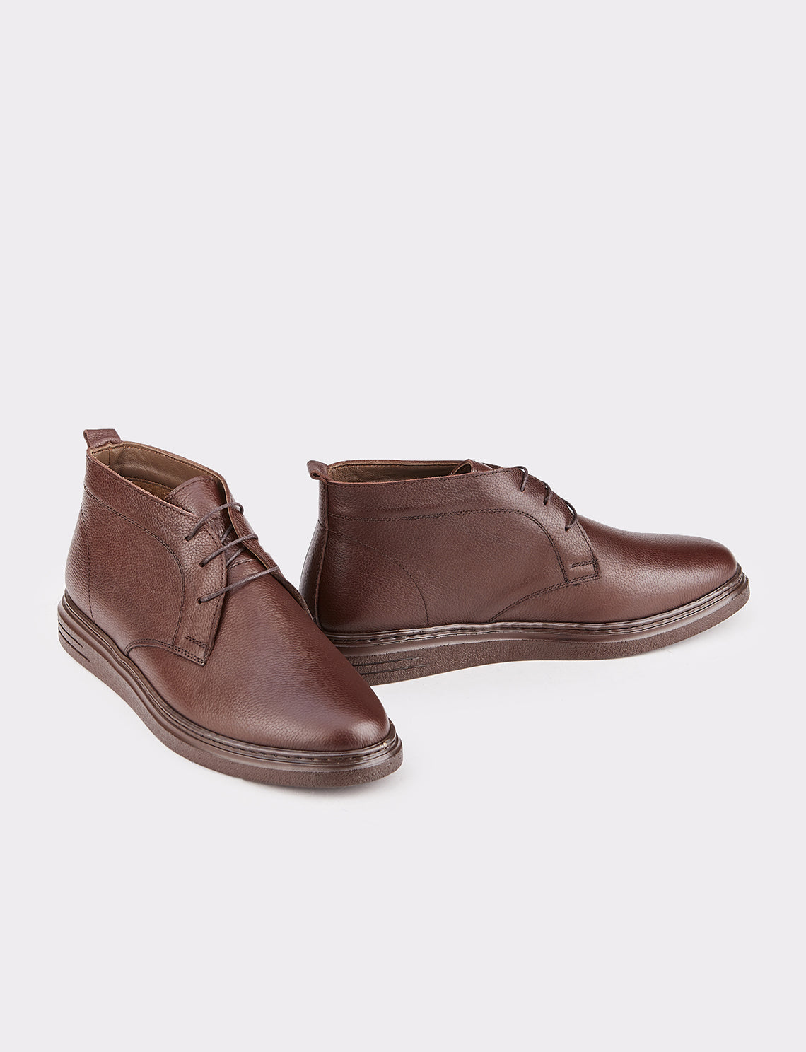 Cabani 392 Erkek %100 Hakiki Deri Günlük Bot Kahverengi