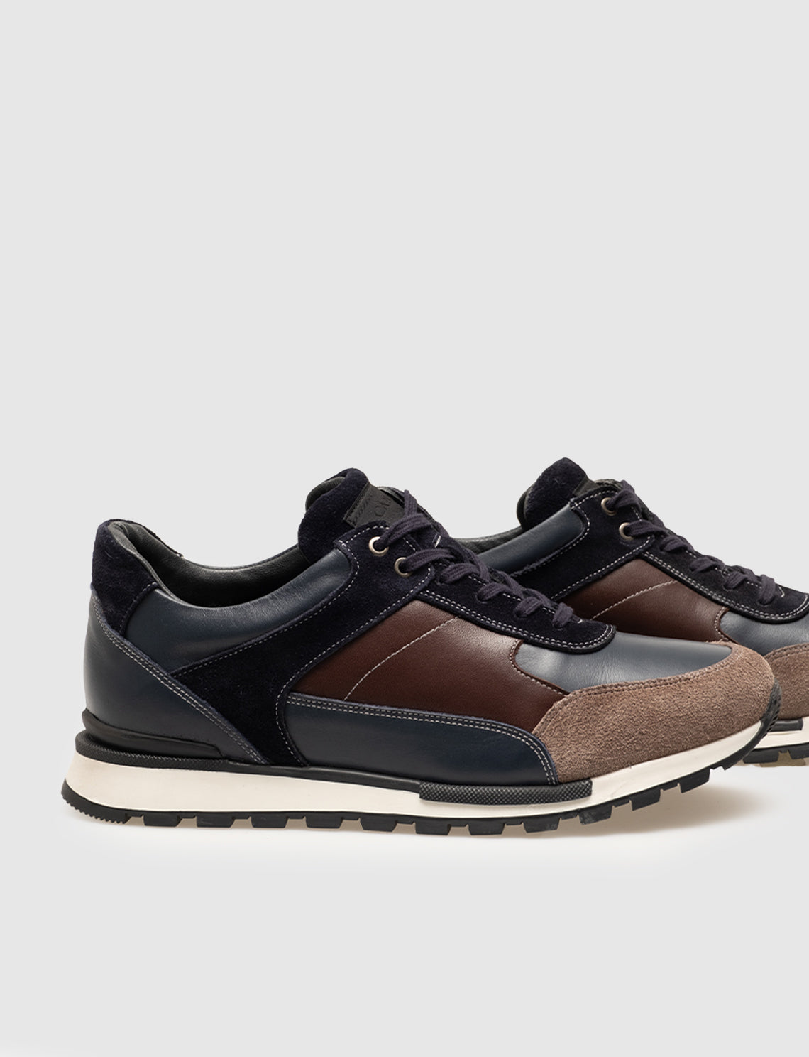 Cabani 460K1565 Erkek %100 Hakiki Deri Sneaker Ayakkabı Lacivert