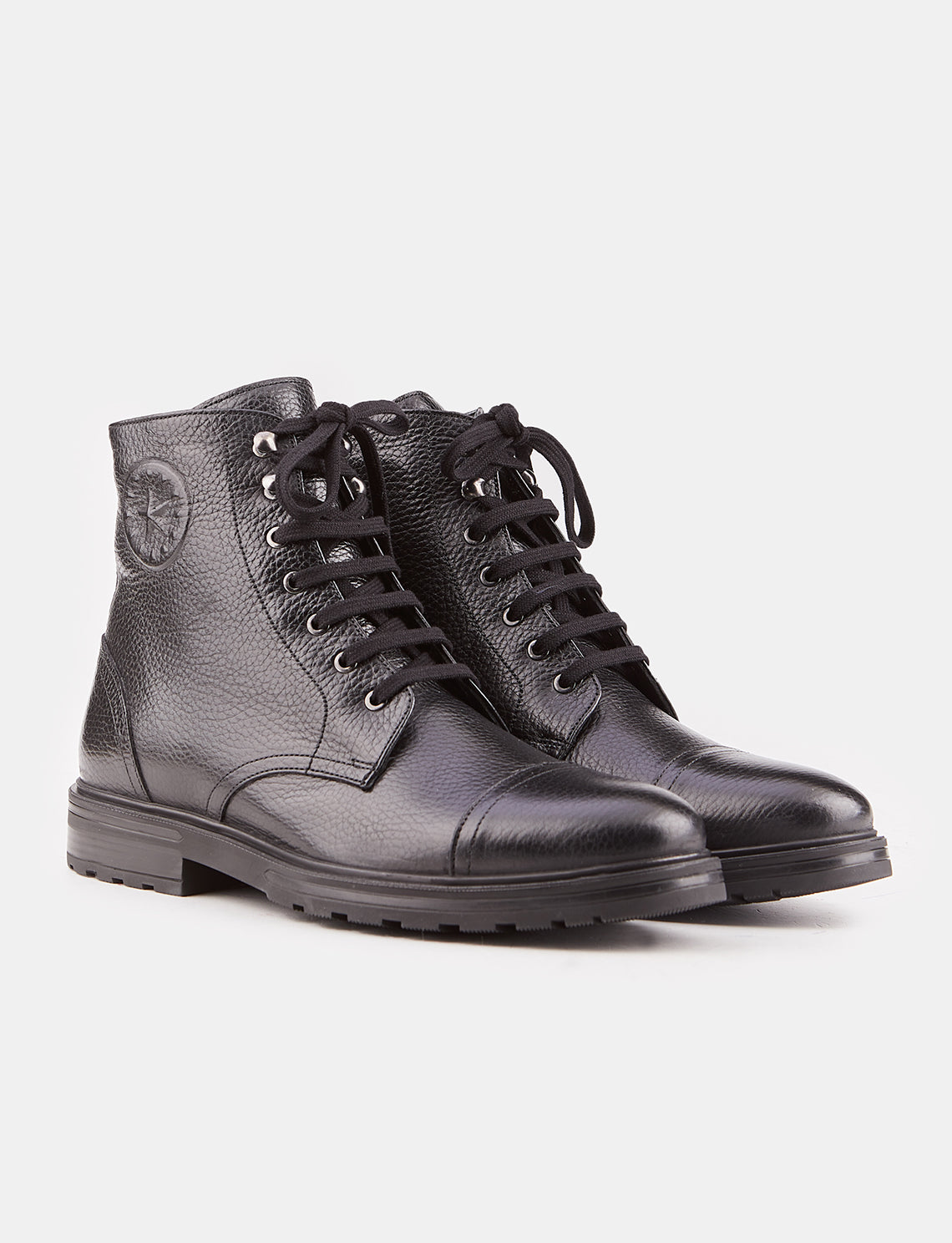 Cabani 546E748 Erkek %100 Hakiki Deri Loafer Bot Siyah