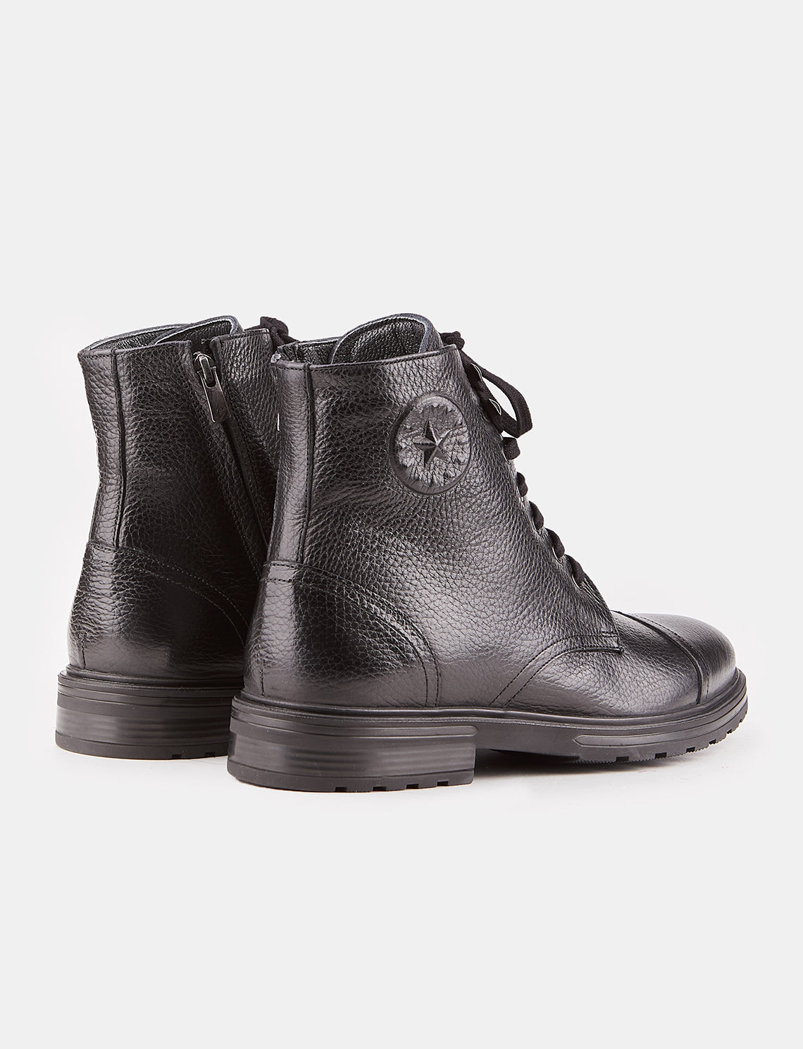 Cabani 546E748 Erkek %100 Hakiki Deri Loafer Bot Siyah