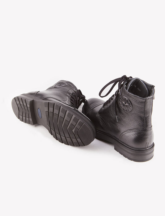 Cabani 546E748 Erkek %100 Hakiki Deri Loafer Bot 426 Siyah Kırma