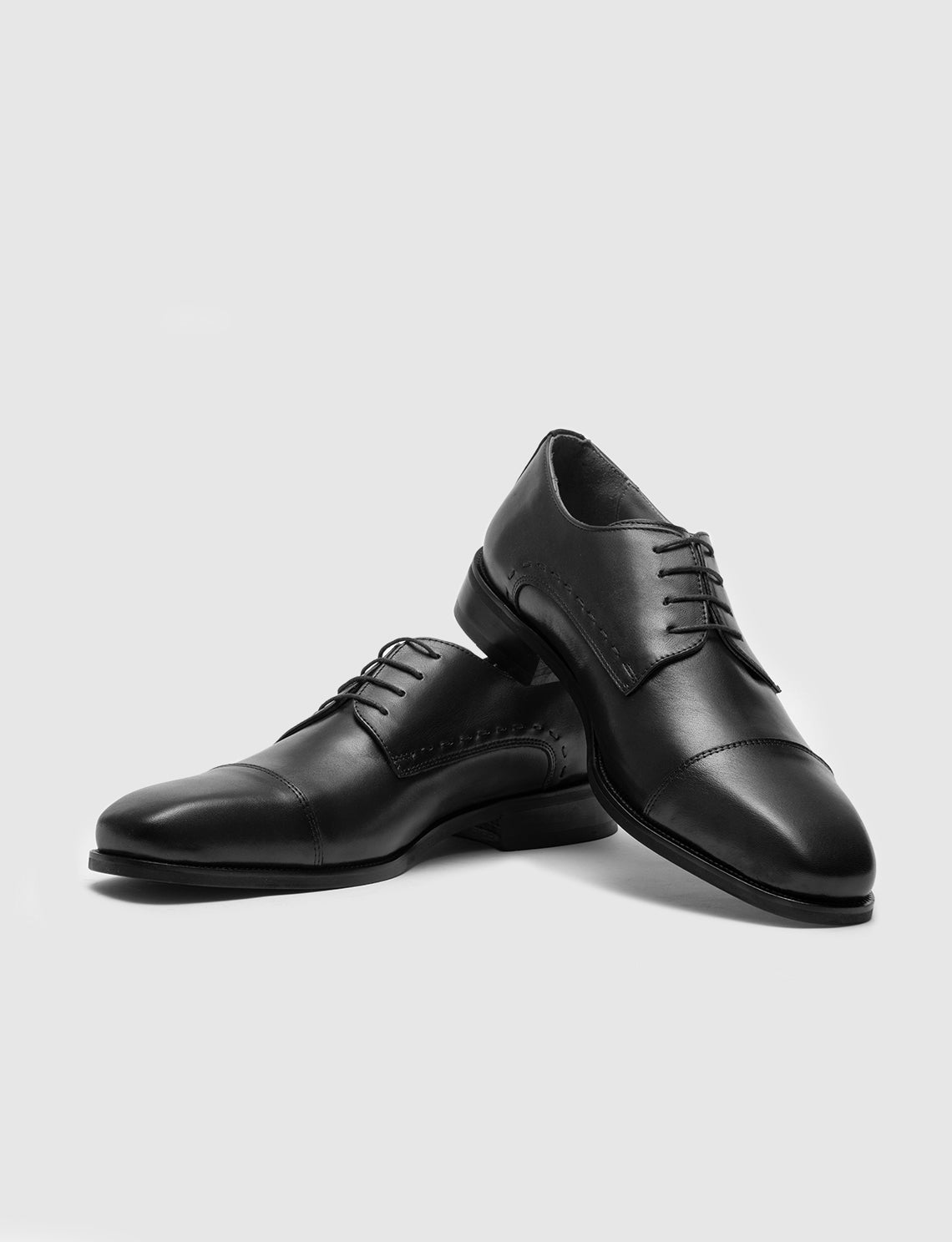 Cabani 0300 Erkek %100 Hakiki Deri Klasik Ayakkabı Siyah Fsn - Siyah Deri