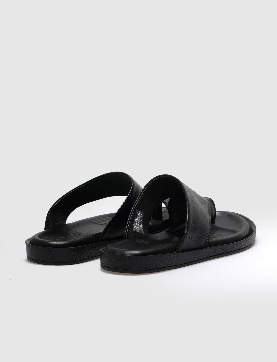 Cabani 428 Erkek %100 Hakiki Deri Parmak Arası Terlik Siyah