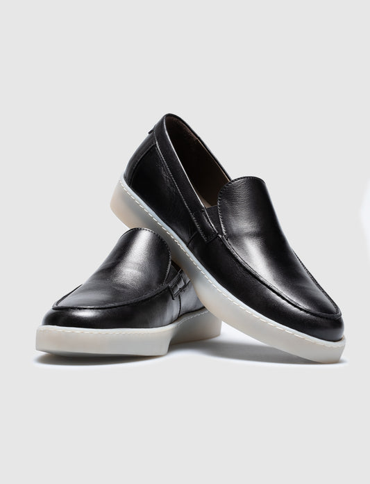 Cabani 557M1616 Erkek %100 Hakiki Deri Sneaker Ayakkabı 400 Siyah Napa