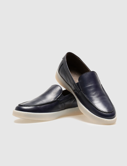 Cabani 557M1616 Erkek %100 Hakiki Deri Sneaker Ayakkabı Lacivert