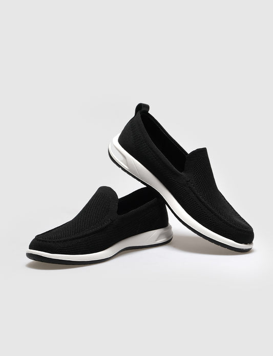 Cabani F-518 Erkek Triko loafer & makosen Siyah-31