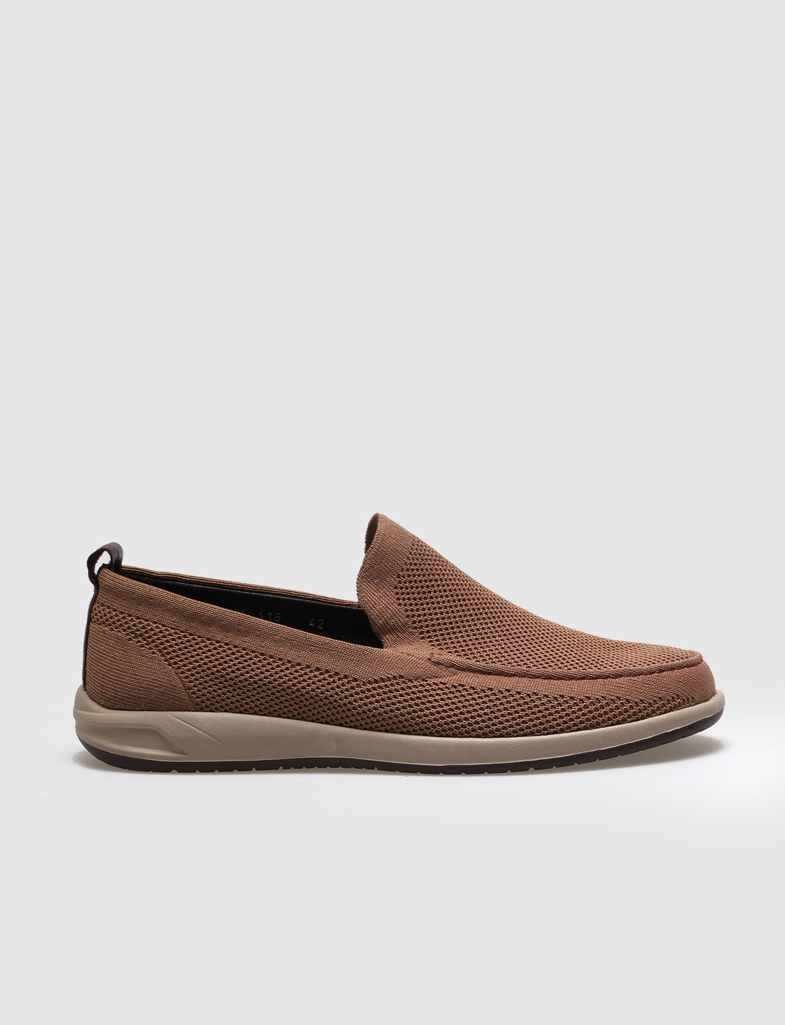 Cabani F-518 Erkek Triko loafer & makosen Taba