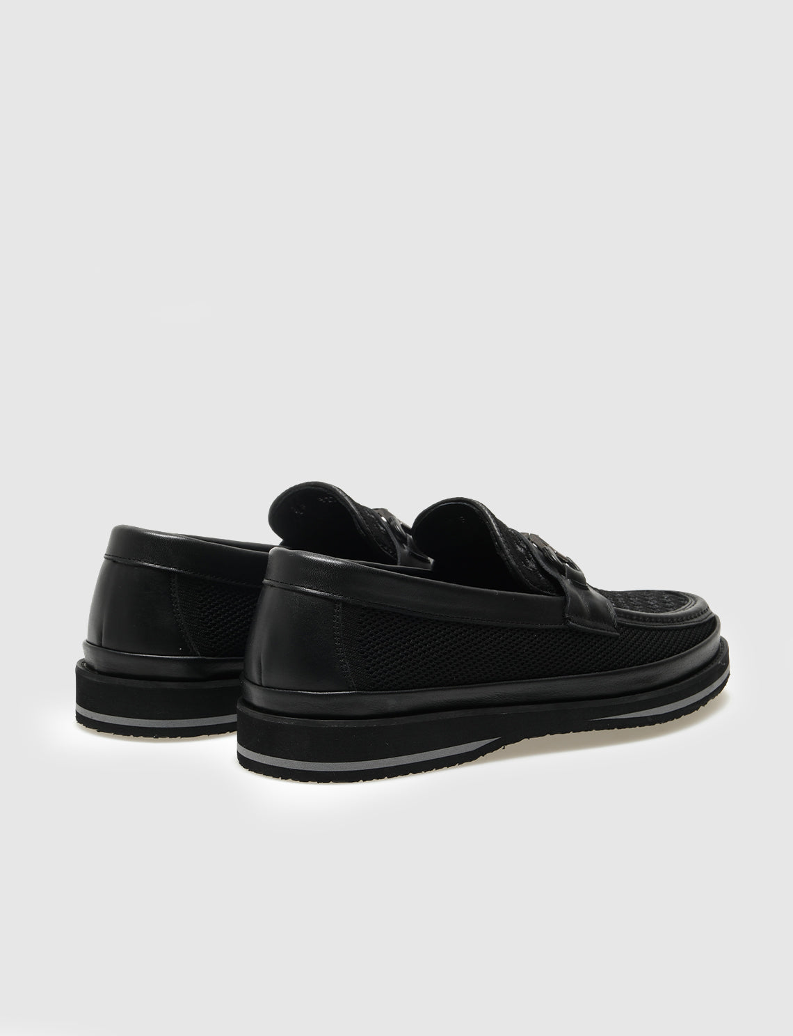 Cabani F-527 Erkek Triko loafer & makosen Siyah-31