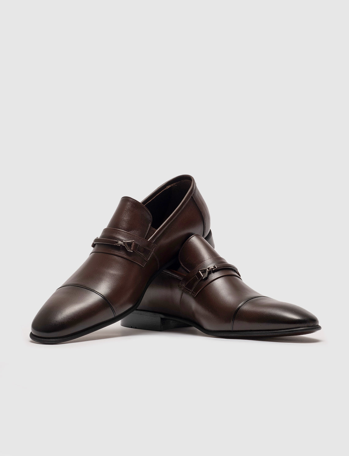 Cabani 1072 Erkek %100 Hakiki Deri Klasik Ayakkabı Kahve Antik