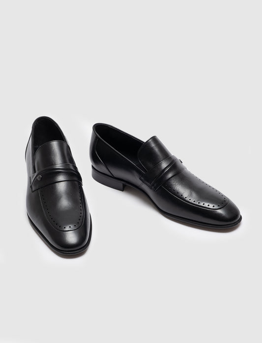 Cabani 1077 Erkek %100 Hakiki Deri Klasik Ayakkabı Siyah