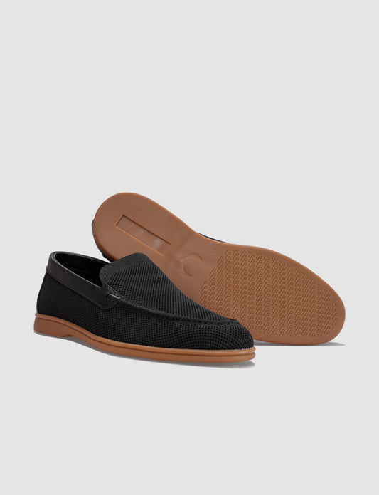 Cabani F-553 Erkek Triko loafer & makosen Siyah-31