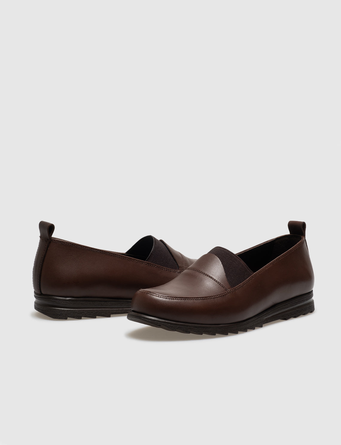 Women Brown Genuine Leather Comfort Shoes