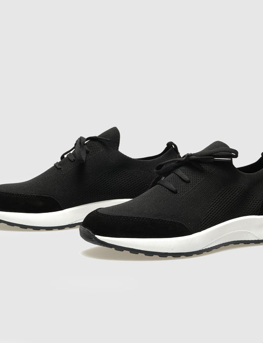 Cabani F-557 Erkek Triko loafer & makosen Siyah