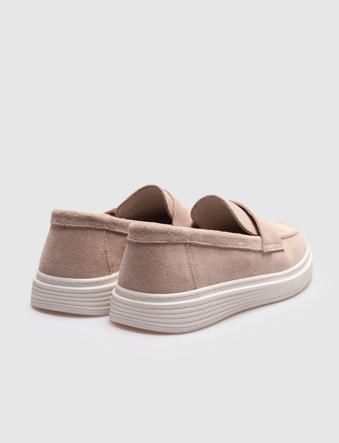 Women Beige Suede Genuine Leather Casual Shoes