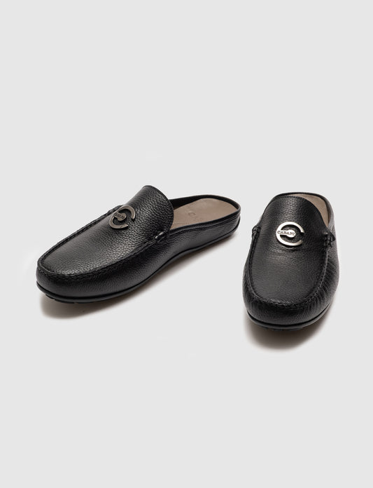 Cabani 010M1666 Erkek %100 Hakiki Deri Klasik Terlik Siyah