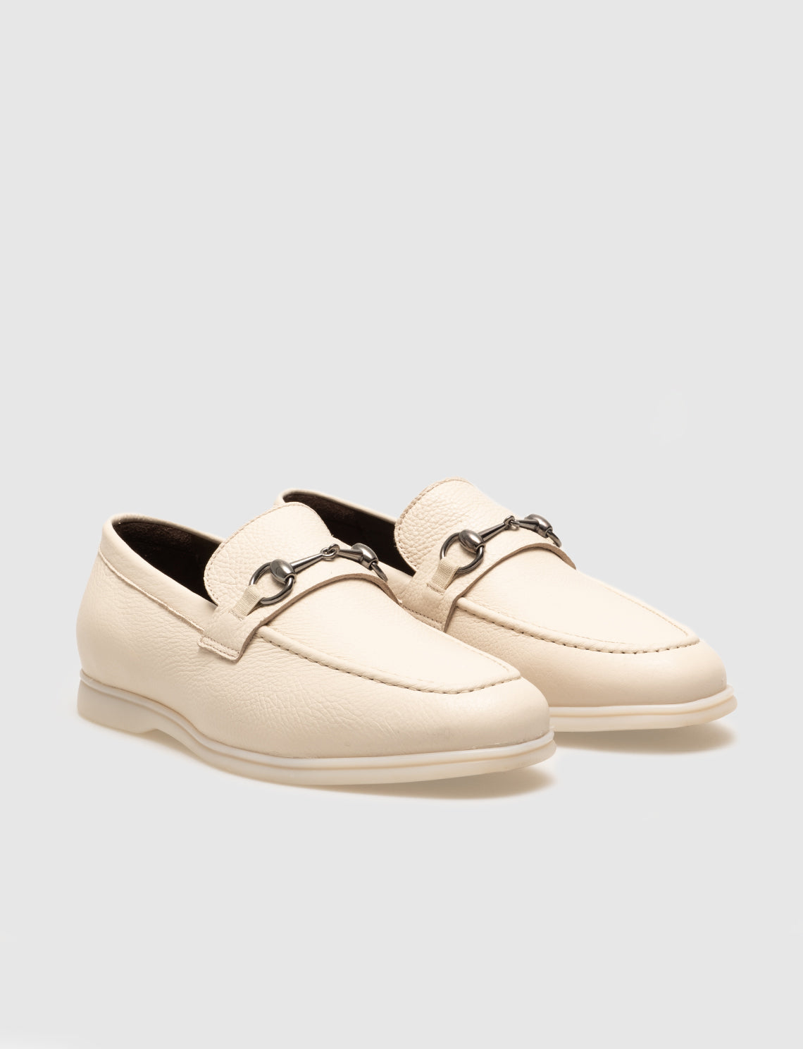 Cabani 572M1660 Erkek %100 Hakiki Deri loafer & makosen Bej
