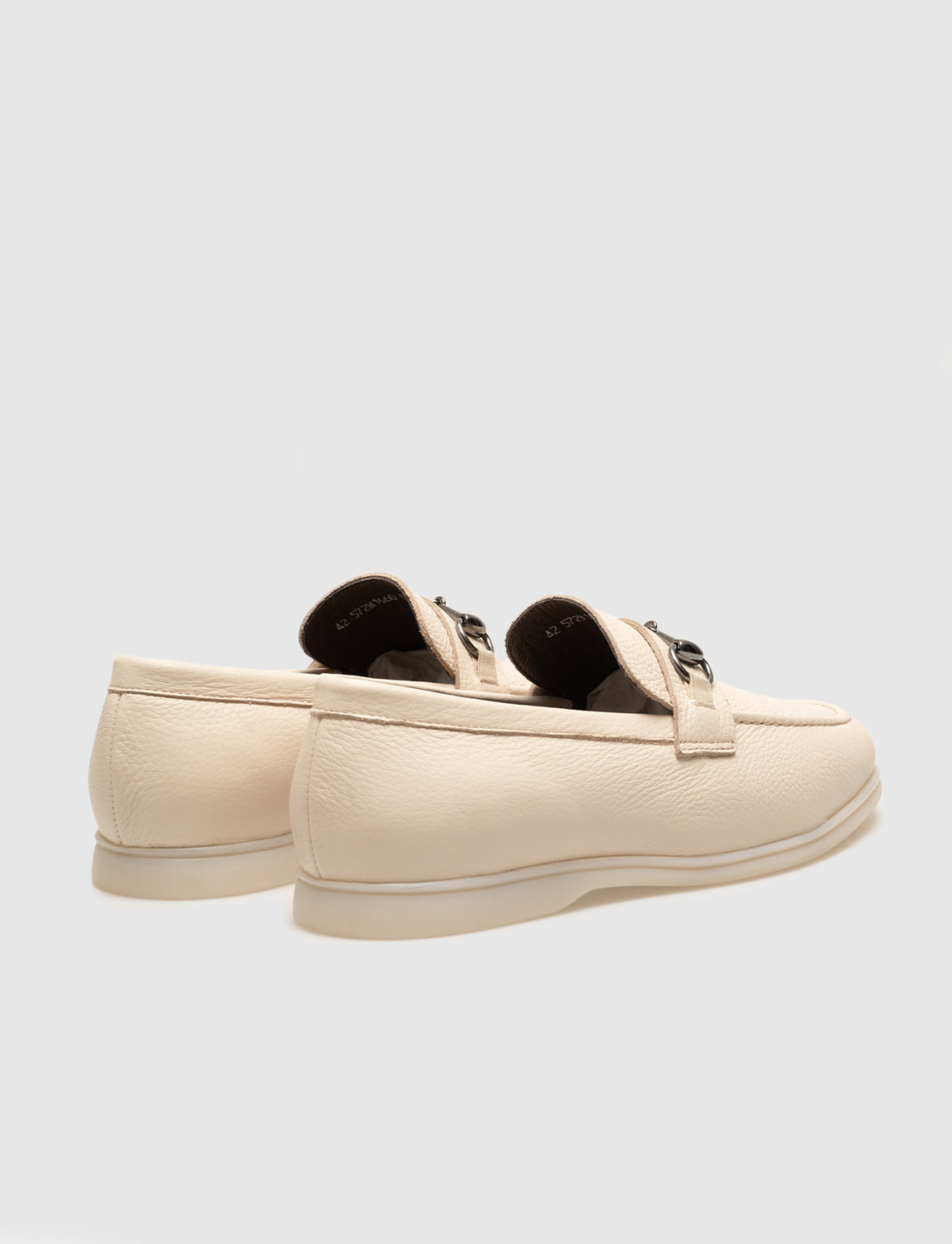 Cabani 572M1660 Erkek %100 Hakiki Deri loafer & makosen Bej