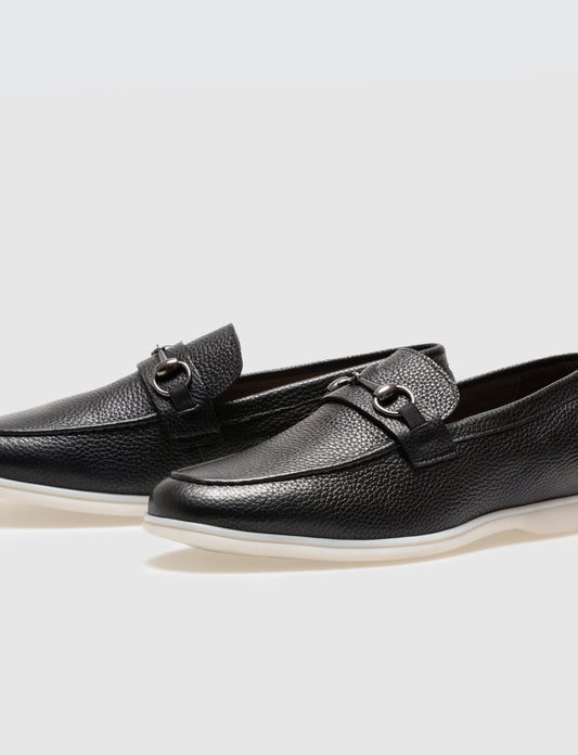 Cabani 572M1660 Erkek %100 Hakiki Deri loafer & makosen 432 Siyah Geyik