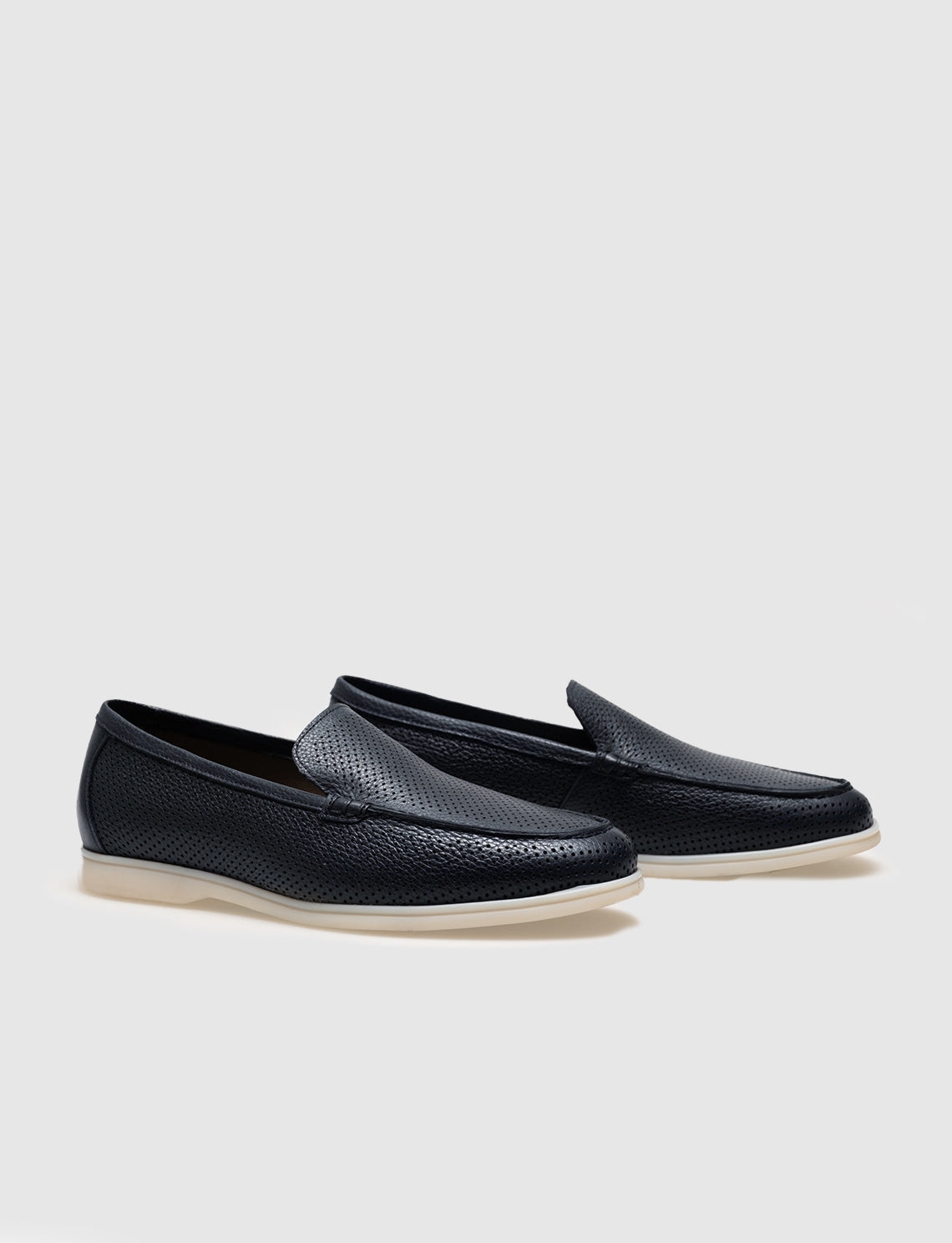 Cabani 572M1651B Erkek %100 Hakiki Deri loafer & makosen 1116 Lacivert Geyik
