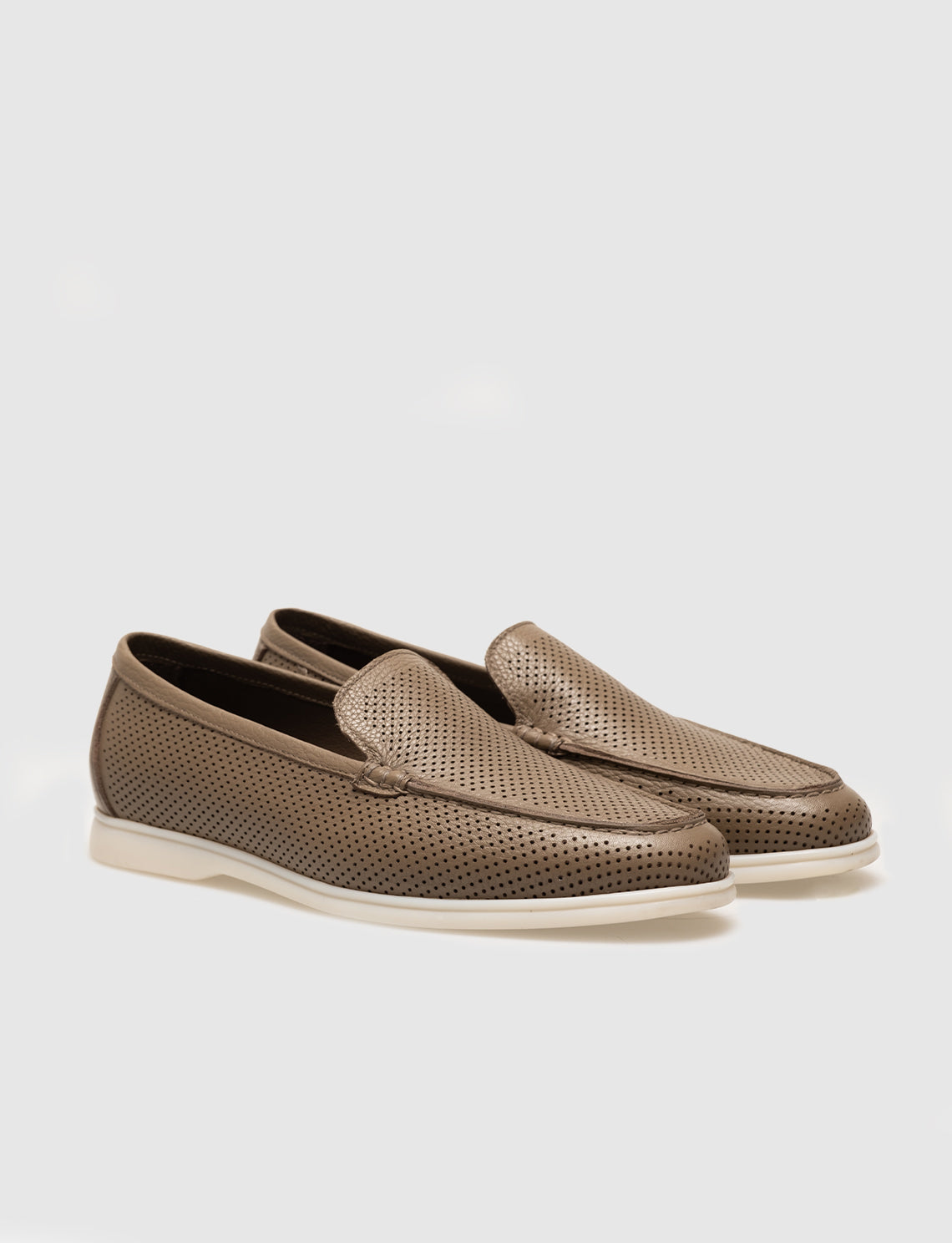 Cabani 572M1651B Erkek %100 Hakiki Deri loafer & makosen Vizon
