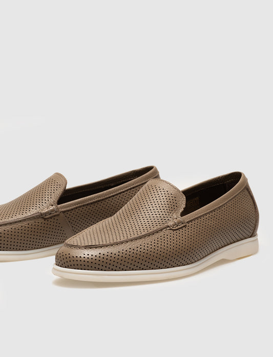 Cabani 572M1651B Erkek %100 Hakiki Deri loafer & makosen Vizon