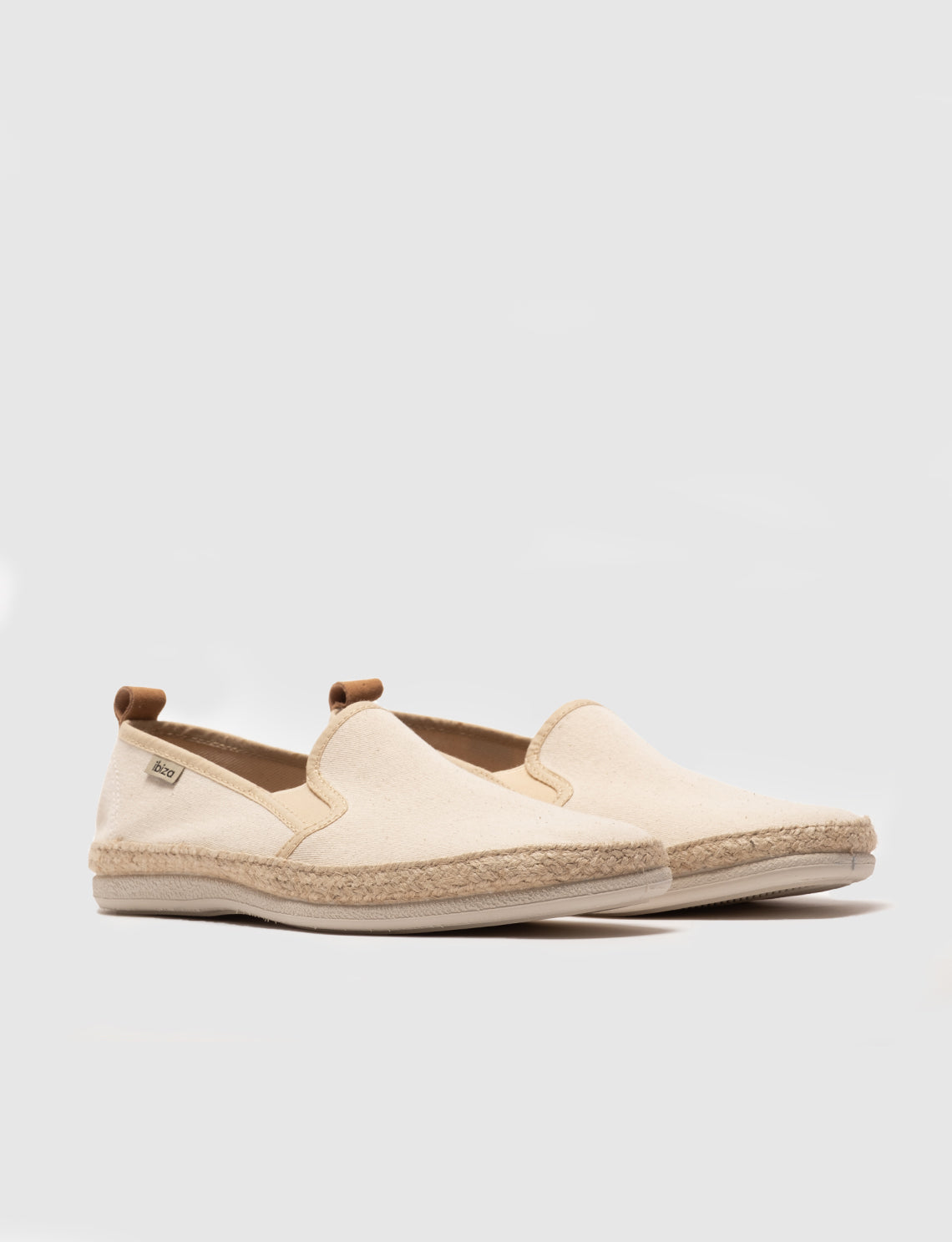 Cabani Espadril-531 Erkek Tekstil Loafer Ayakkabı ECRU-Ekru Tekstil