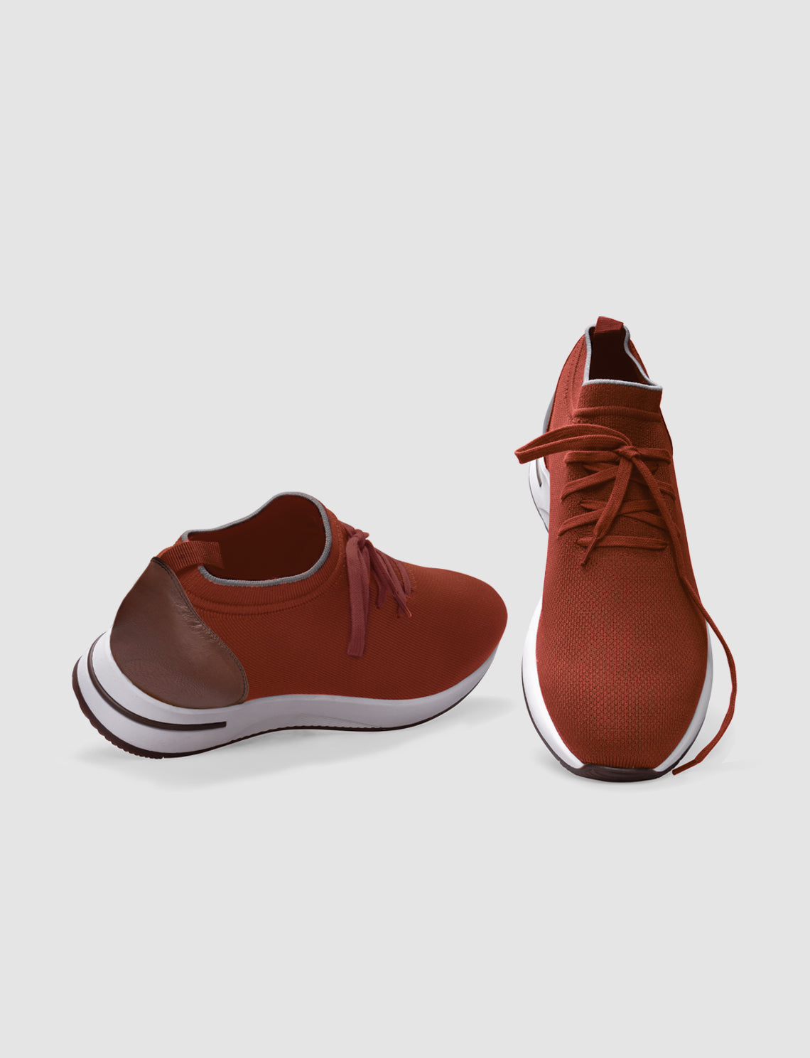 Cabani 598B1687 Erkek Triko Sneaker Ayakkabı Turuncu