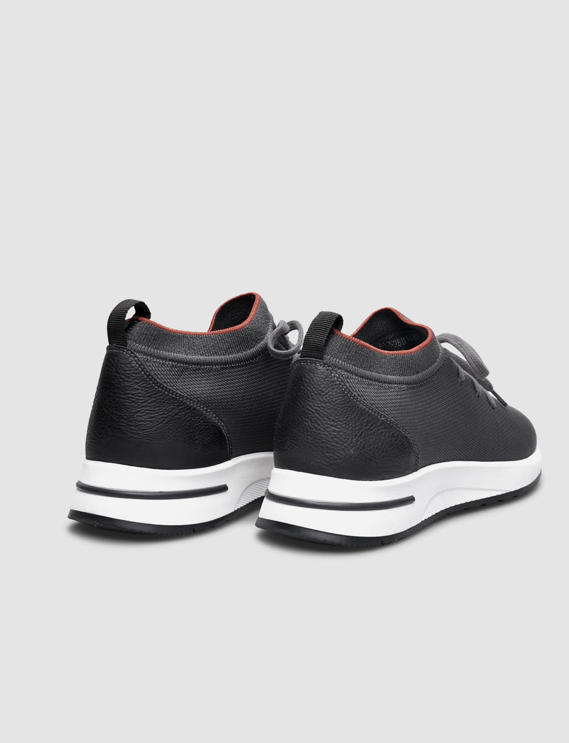 Cabani 598B1687 Erkek Triko Sneaker Ayakkabı 1424 Antrasit Triko-Sakız Nubuk