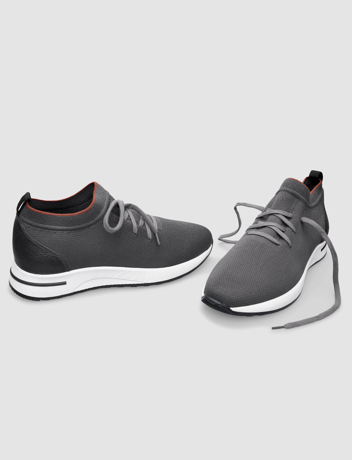 Cabani 598B1687 Erkek Triko Sneaker Ayakkabı 1424 Antrasit Triko-Sakız Nubuk