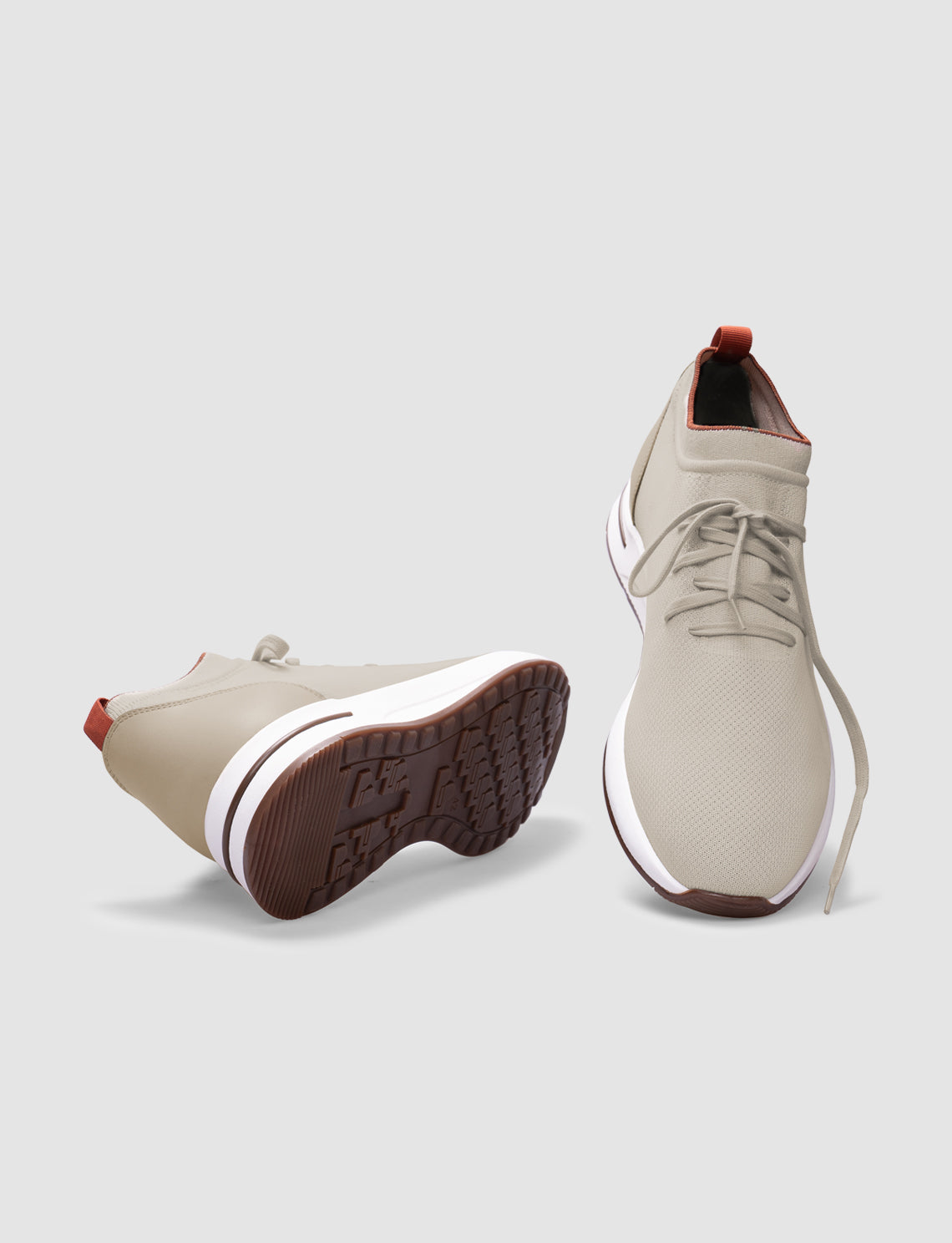 Cabani 598B1687 Erkek Triko Sneaker Ayakkabı 995 Bej Triko - Bej Napa