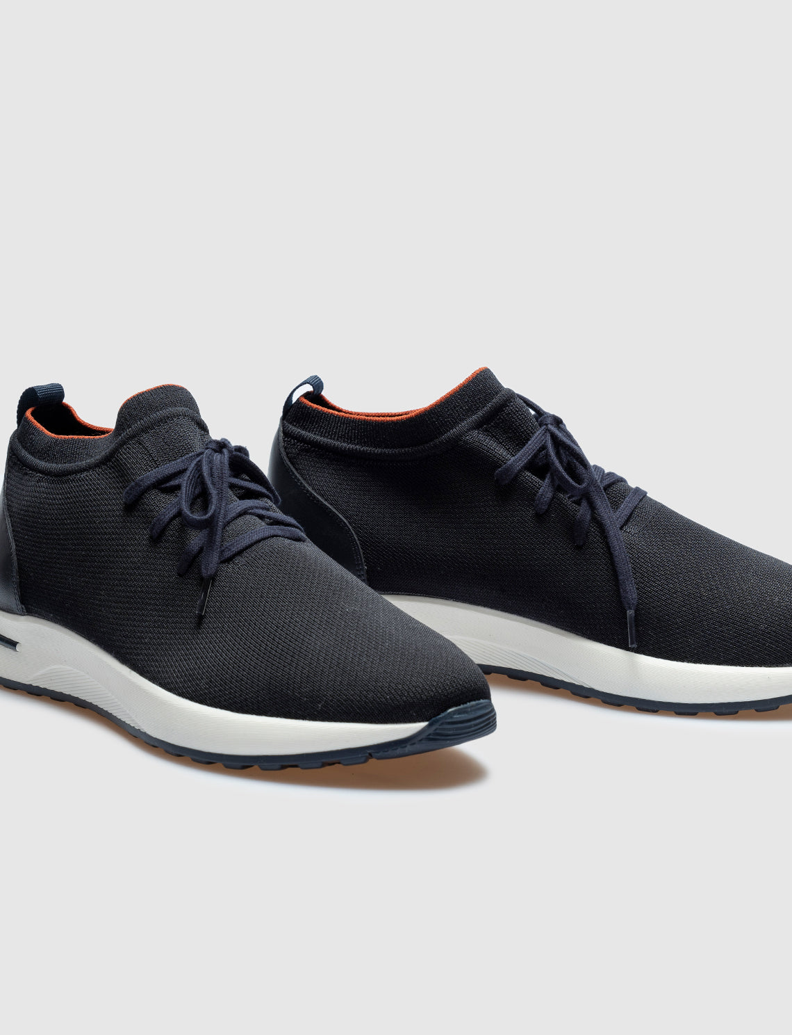 Cabani 598B1687 Erkek Triko Sneaker Ayakkabı 1299 Lacivet Triko-Kiremit Triko-Lacivert Napa