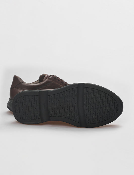 Cabani 588M1668 Erkek %100 Hakiki Deri Sneaker Ayakkabı Kahverengi