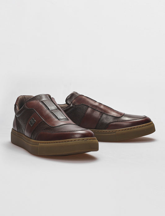 Cabani 518M1672 Erkek %100 Hakiki Deri Sneaker Ayakkabı 1203 Kahve Sanetta-kahve geyik