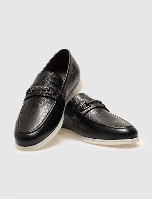 Cabani 572M1675 Erkek %100 Hakiki Deri loafer & makosen Siyah
