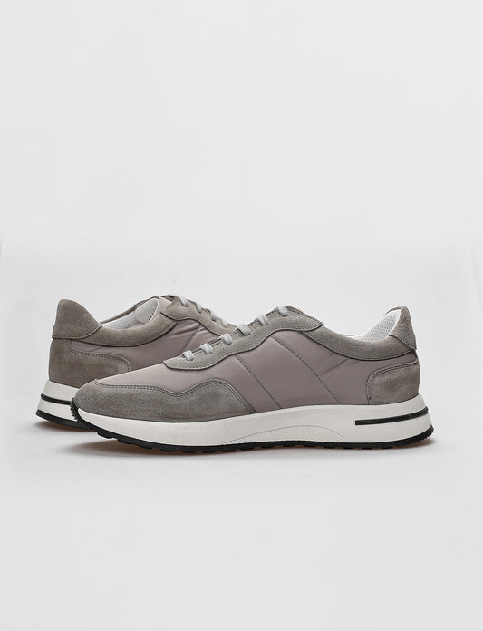 Cabani 598B1636 Erkek %100 Hakiki Deri Sneaker Ayakkabı Gri