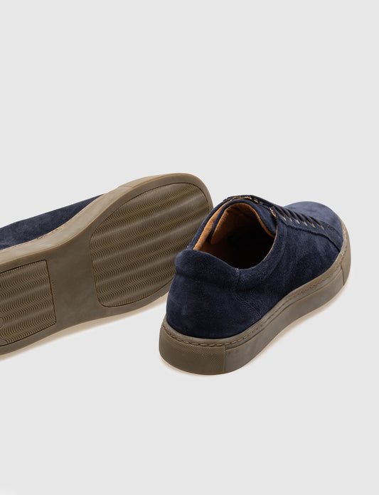 Cabani 518B995 Erkek Süet Hakiki Deri sneaker &spor Lacivert