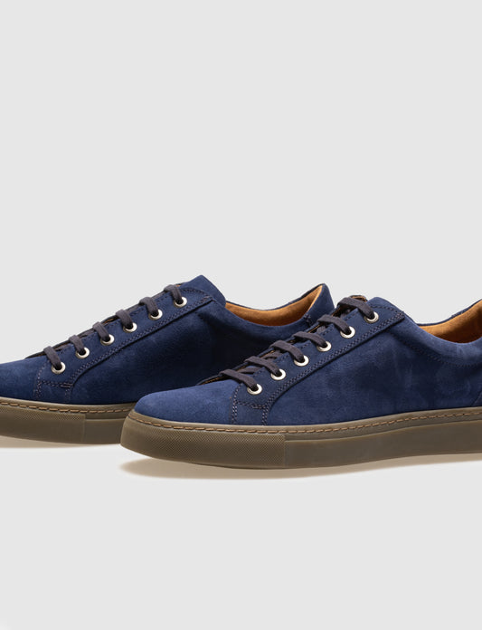 Cabani 518B995 Erkek Süet Hakiki Deri sneaker &spor 209 Mavi Süet