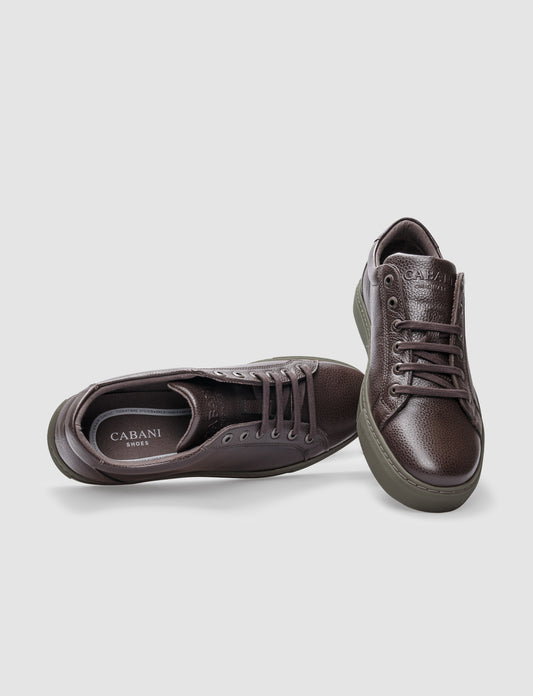 Cabani 518B995 Erkek %100 Hakiki Deri sneaker &spor Kahverengi
