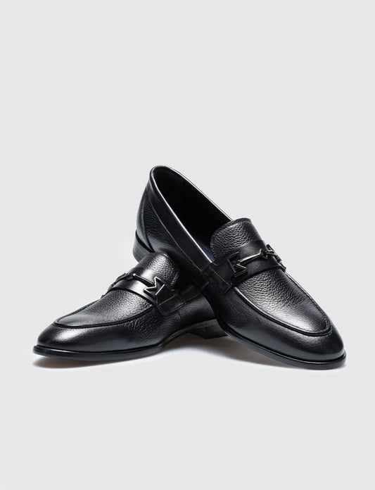 Cabani A2610-97 Erkek %100 Hakiki Deri Klasik Ayakkabı Siyah Geyik-Siyah Analin