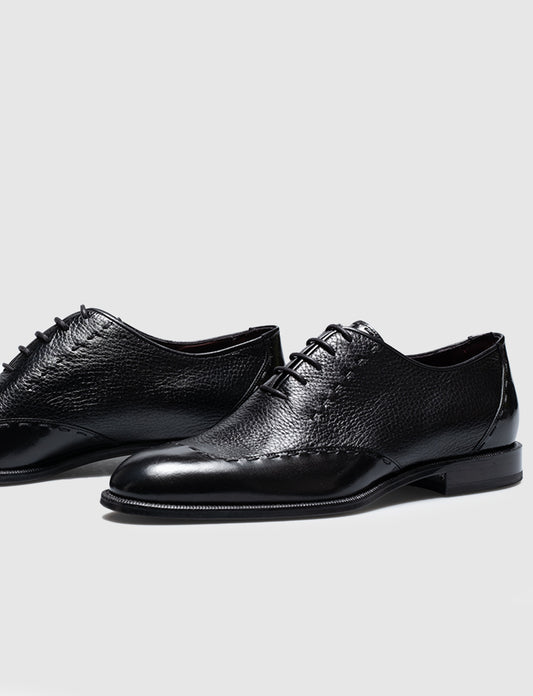 Cabani 7869 Erkek %100 Hakiki Deri Klasik Ayakkabı Siyah