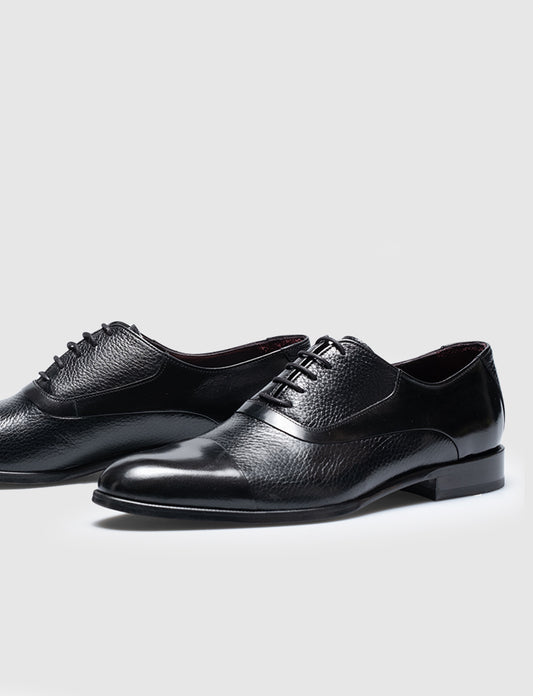 Cabani 8464 Erkek %100 Hakiki Deri Klasik Ayakkabı SİYAH MALAK G.GEYİK