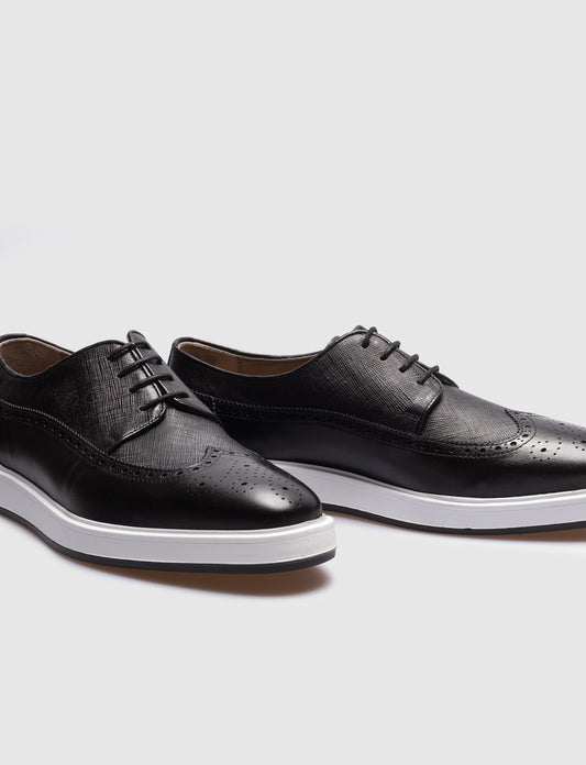 Cabani 324-13 Erkek %100 Hakiki Deri Günlük Ayakkabı Siyah