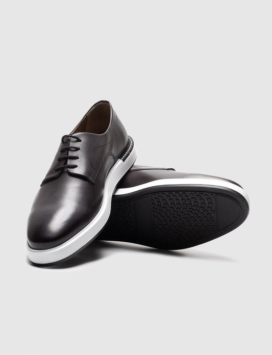 Cabani 324-07 Erkek %100 Hakiki Deri Günlük Ayakkabı Gri