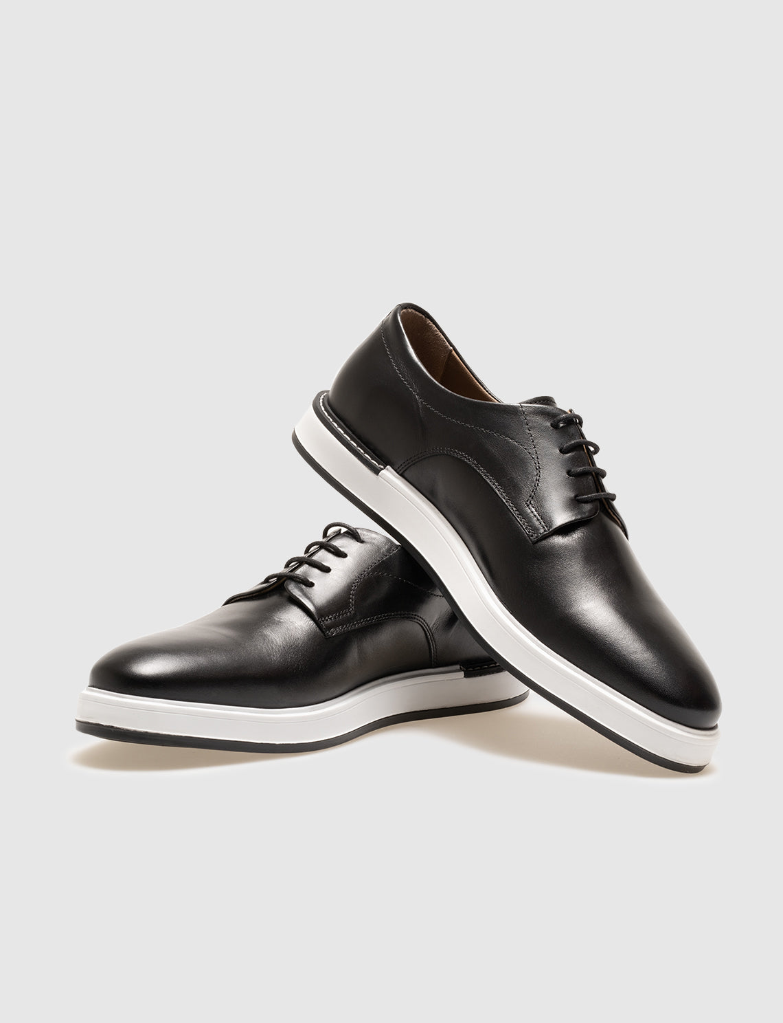 Cabani 324-07 Erkek %100 Hakiki Deri Günlük Ayakkabı Siyah Spiro Deri