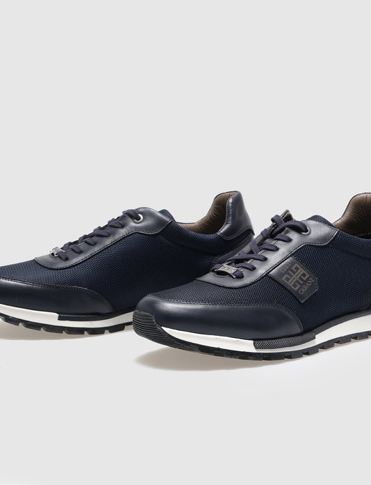 Cabani 460M1691 Erkek Triko Sneaker Ayakkabı 1173 Laci Triko-Laci Deri