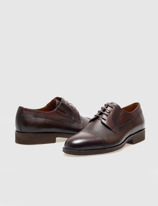 Cabani 9302 Erkek %100 Hakiki Deri Klasik Ayakkabı Kahve Deri